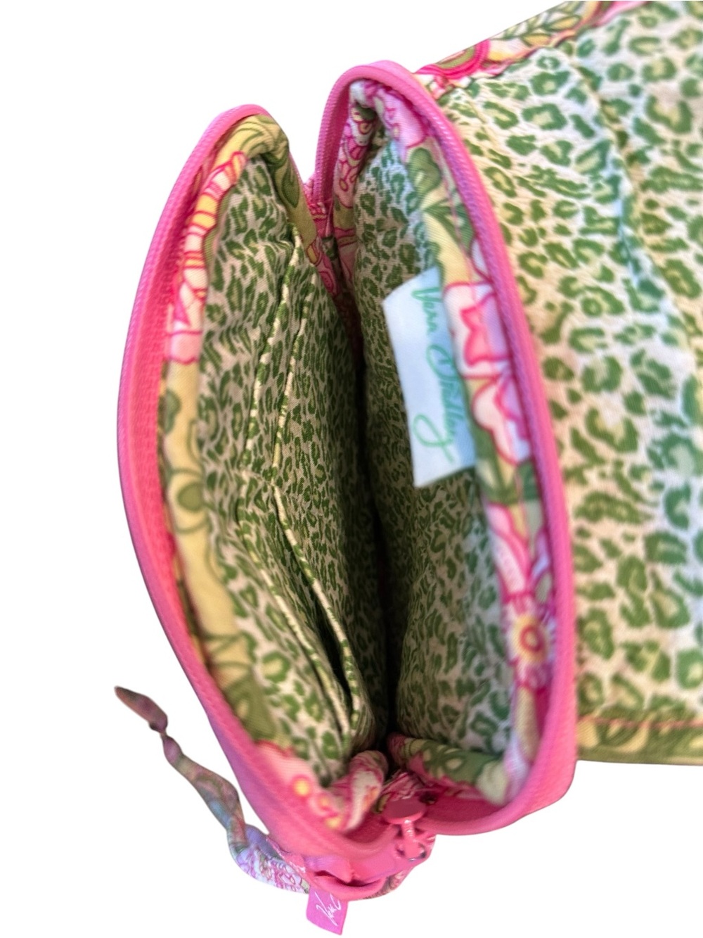 Vera Bradley Pink Petal Pink Quilted Crossbody & Wallet Set Vtg Vintage - Picture 6 of 14
